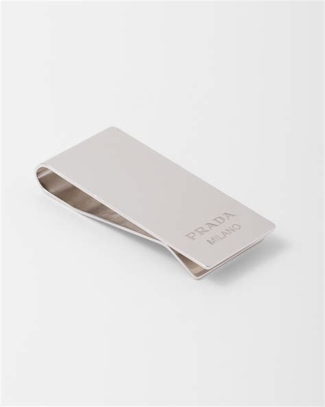 prada mens money clip|Prada Silver Money Clip 2RC001 UGB F0118 .